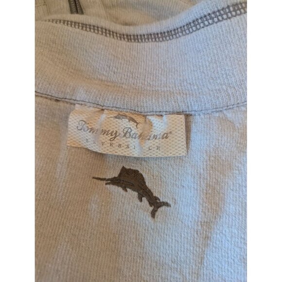 Tommy Bahama 1/4 Zip Pullover Reversible Sweatshirt XL - Picture 4 of 7